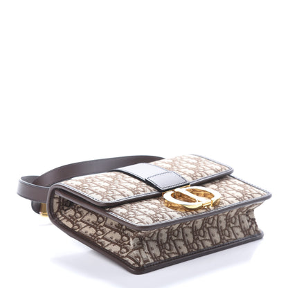 Christian Dior Oblique 30 Montaigne Flap Bag Brown 4 of 8