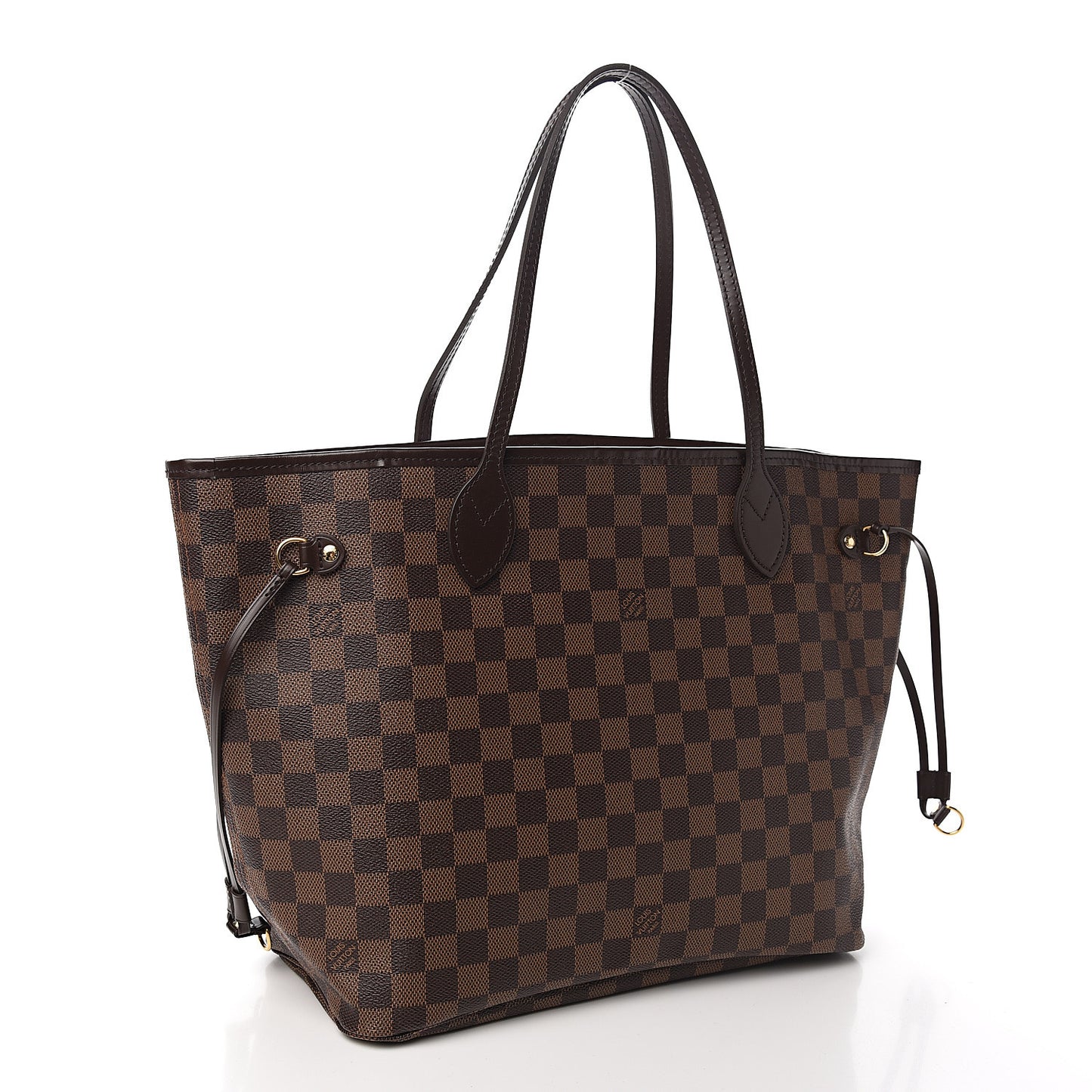 Damier Ebene Neo Neverfull MM Rose Ballerine