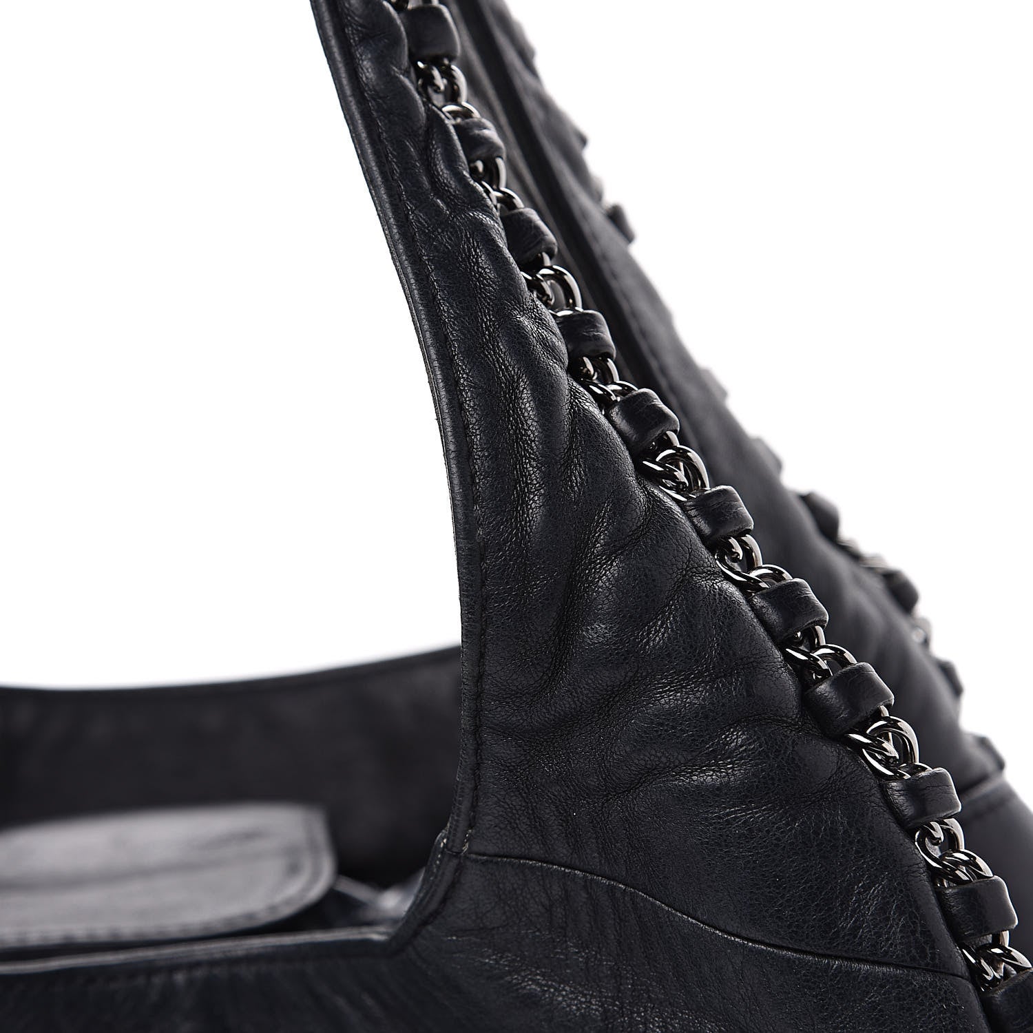 Chanel Lambskin Chain Hobo Black 15 of 15