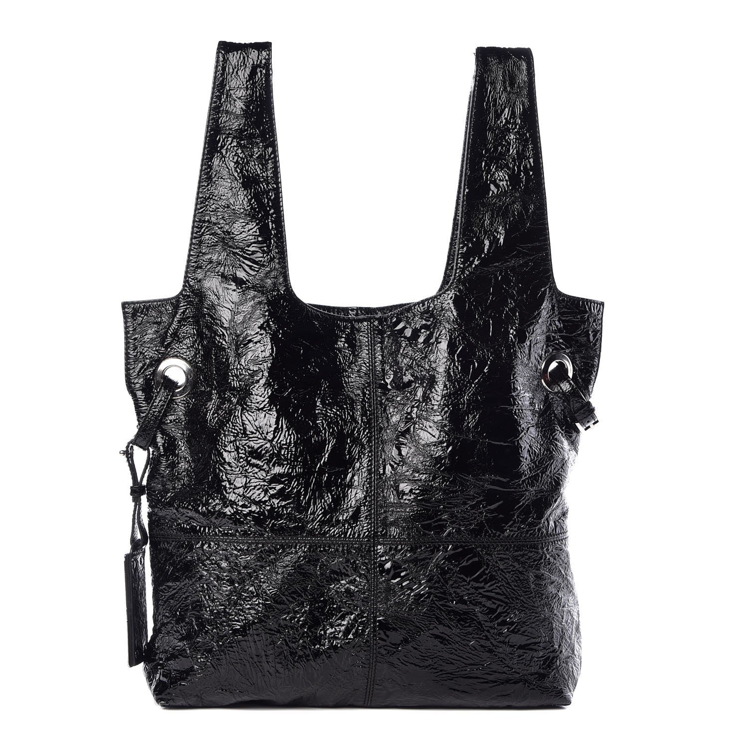 Givenchy Crinkled Patent Hobo Black 1 of 8