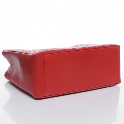 Chanel Caviar Grand Shopping Tote GST Red 4 of 8