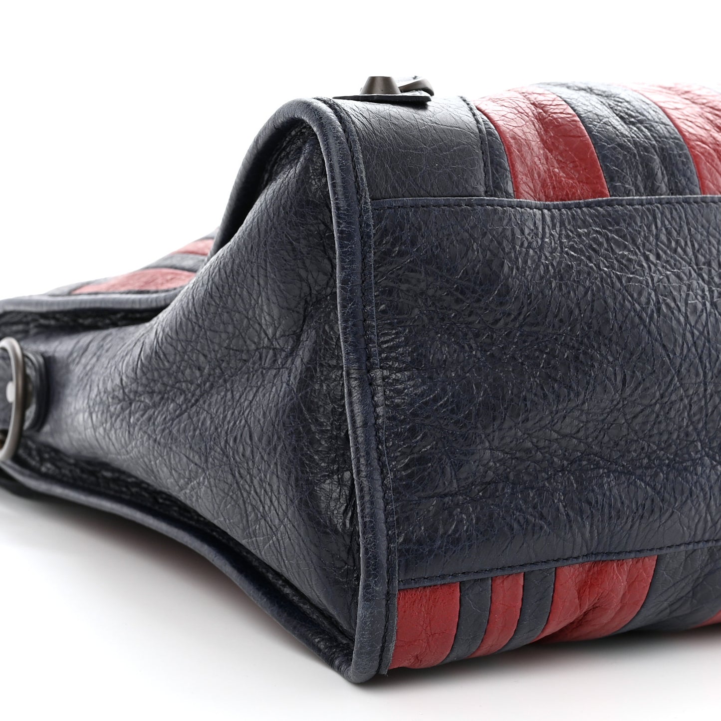 Cuir Arena Striped Classic Hardware City Bleu Nuit Rouge