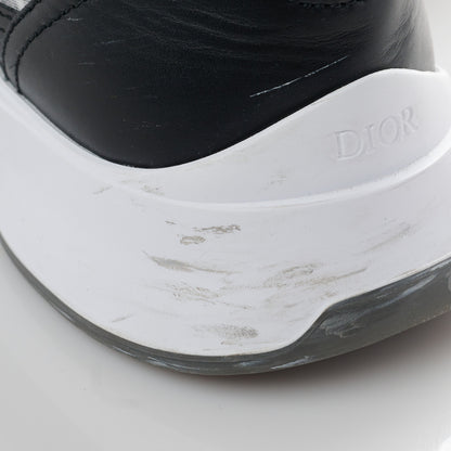 Christian Dior Smooth Calfskin Technical Mesh Oblique Mens B25 Runner Sneakers 42 Black Grey 11 of 11