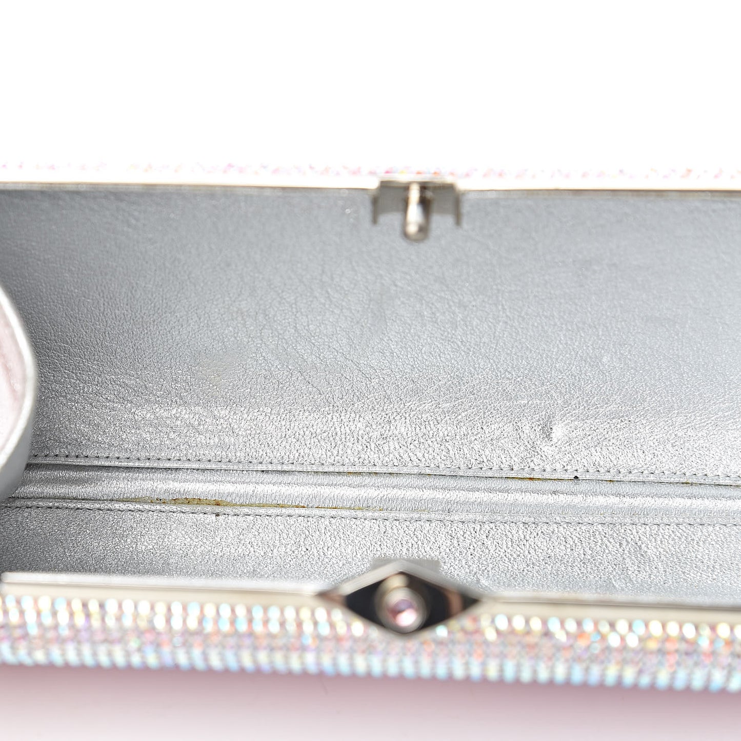 Swarovski Crystal Minaudière Clutch Pink