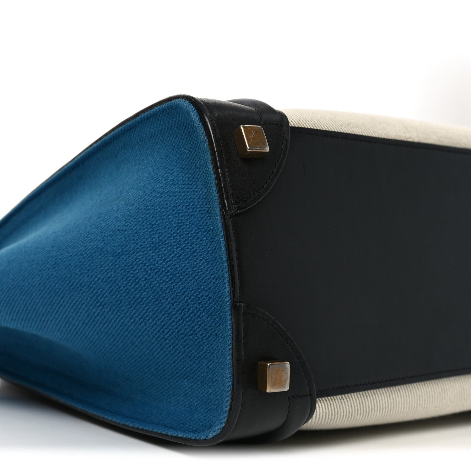 Celine Canvas Smooth Calfskin Micro Tri-Color Luggage Royal 8 of 9