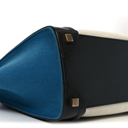 Celine Canvas Smooth Calfskin Micro Tri-Color Luggage Royal 8 of 9