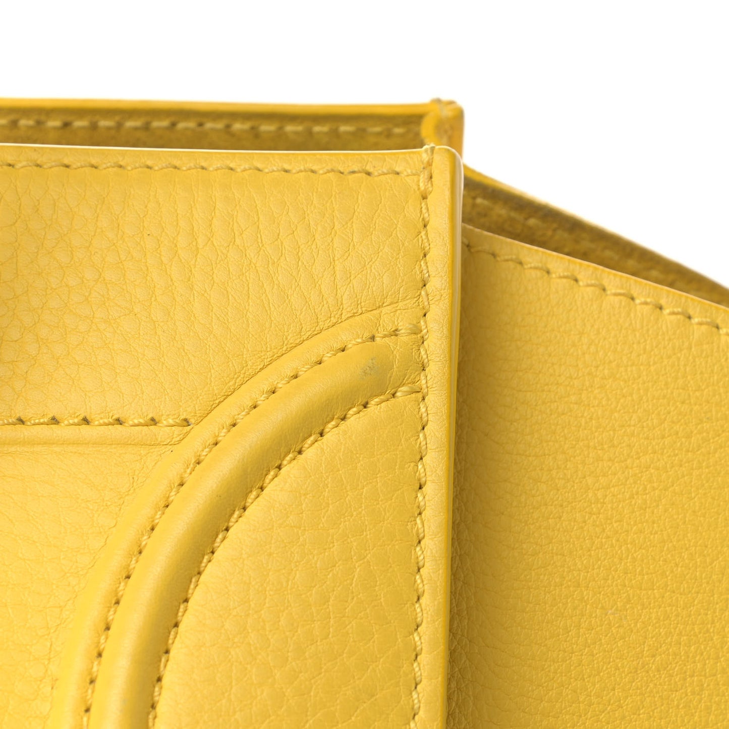 Grained Calfskin Medium Phantom Luggage Yellow