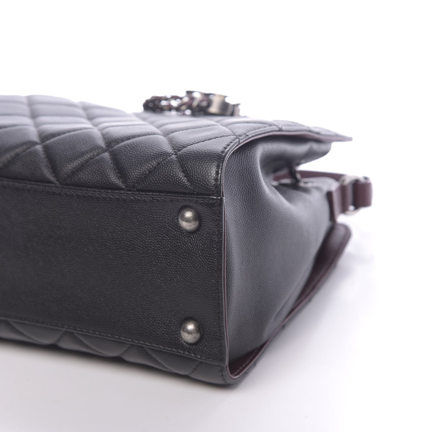 Caviar Quilted Small CC Bucket Bag Black