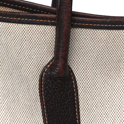Hermes Buffle Sindhu Toile Garden Party 36 MM Tote Marron Fonce 28 of 36