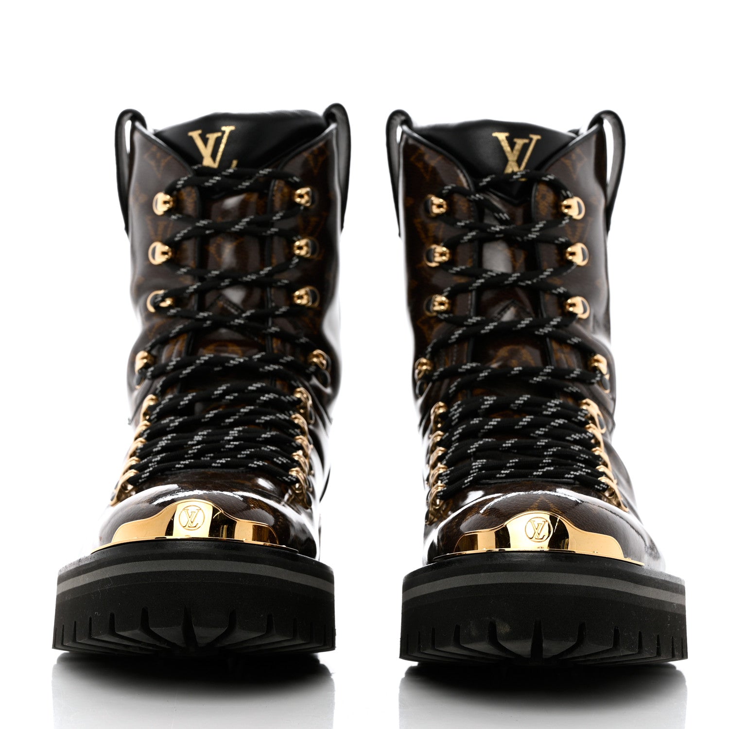 Louis Vuitton Monogram Glaze Mens Outland Ankle Boots 10 2 of 9