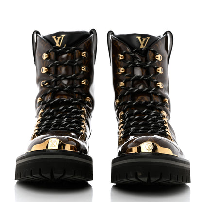 Louis Vuitton Monogram Glaze Mens Outland Ankle Boots 10 2 of 9