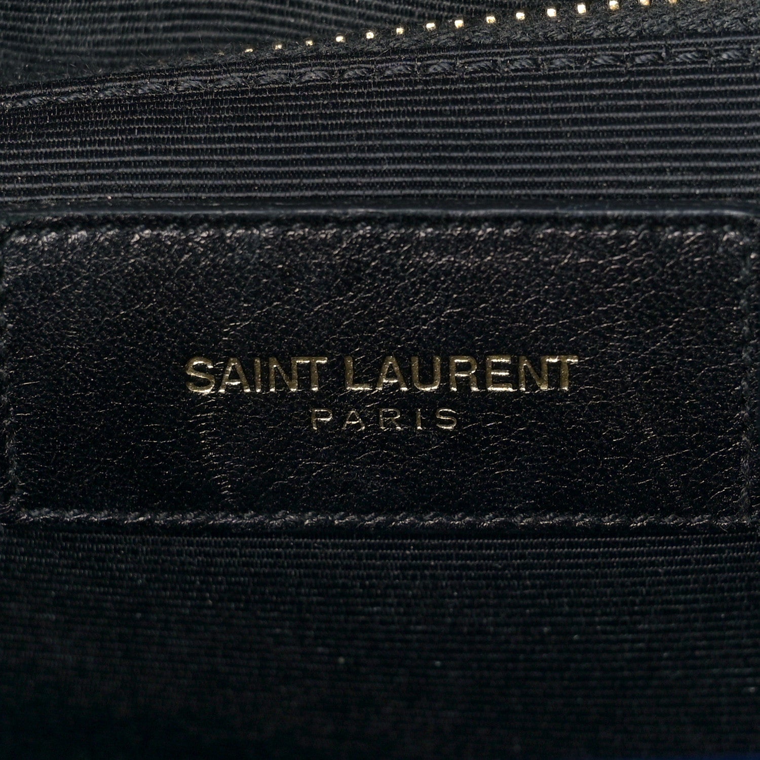 Saint Laurent Grain De Poudre Matelasse Chevron Large Monogram Satchel Blue Majorelle 5 of 10