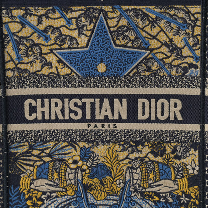 Christian Dior Canvas Embroidered Vertical L'Etoile Book Tote 8 of 12