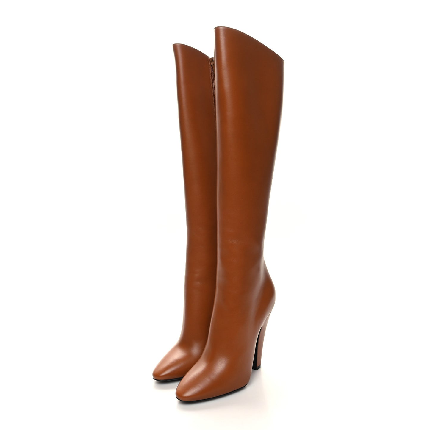 Smooth Calfskin 68 Knee High Boots 38.5 Cuoi