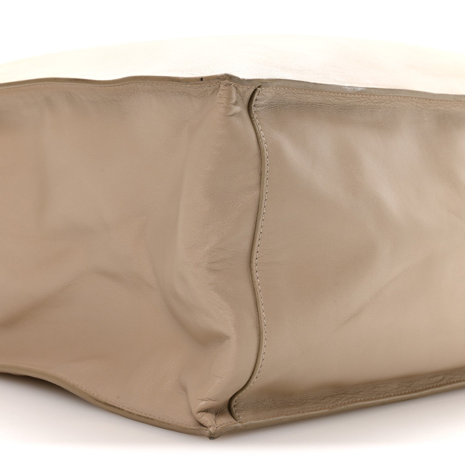 Saint Laurent Vitello Large Rive Gauche Tote Sea Salt 9 of 10