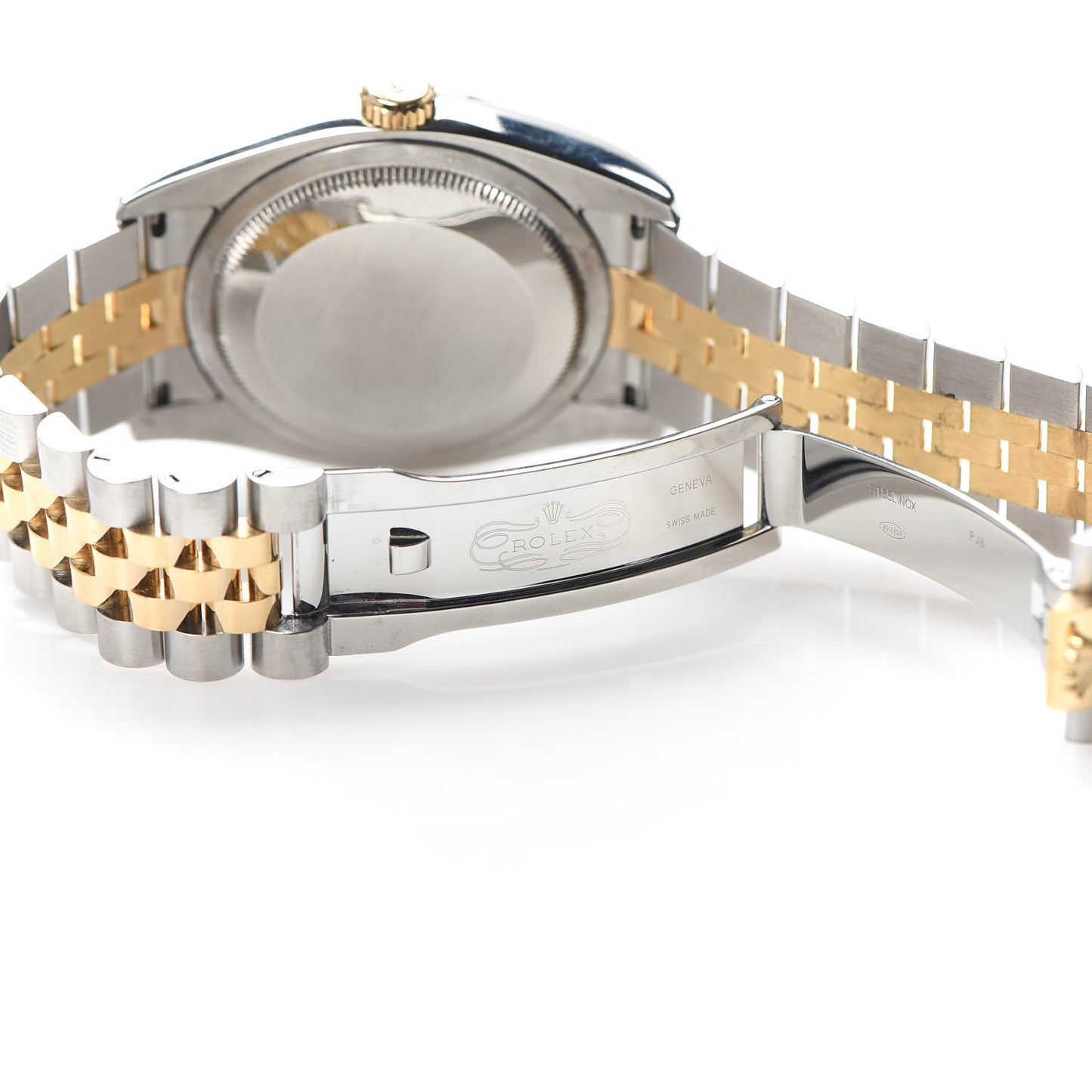 Stainless Steel 18K Yellow Gold Diamond 36mm Oyster Perpetual Datejust Watch Champagne 16233