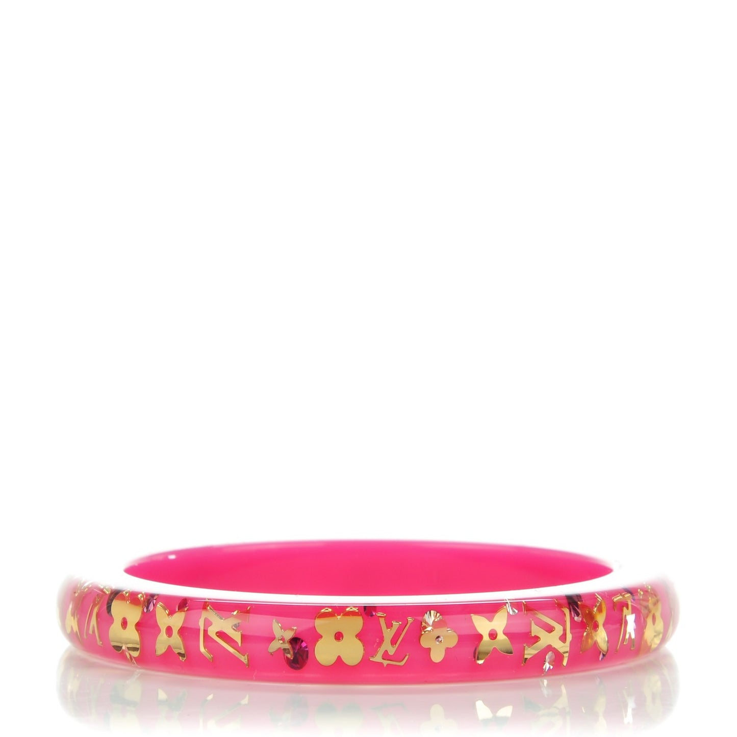 Resin Swarovski Medium Inclusion Bracelet PM Rose Pop