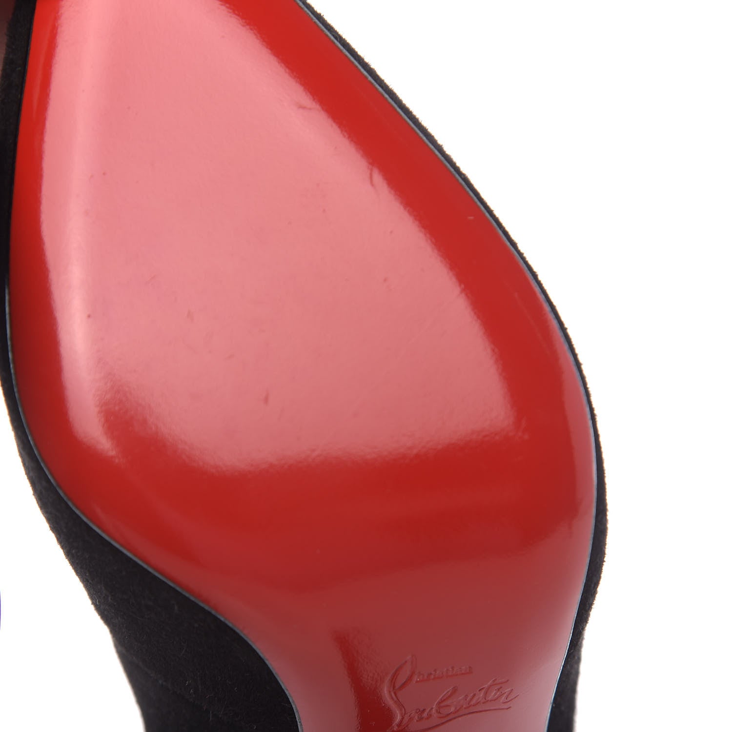Christian Louboutin Suede Viennana 120 Strappy Booties 40 Black 11 of 12