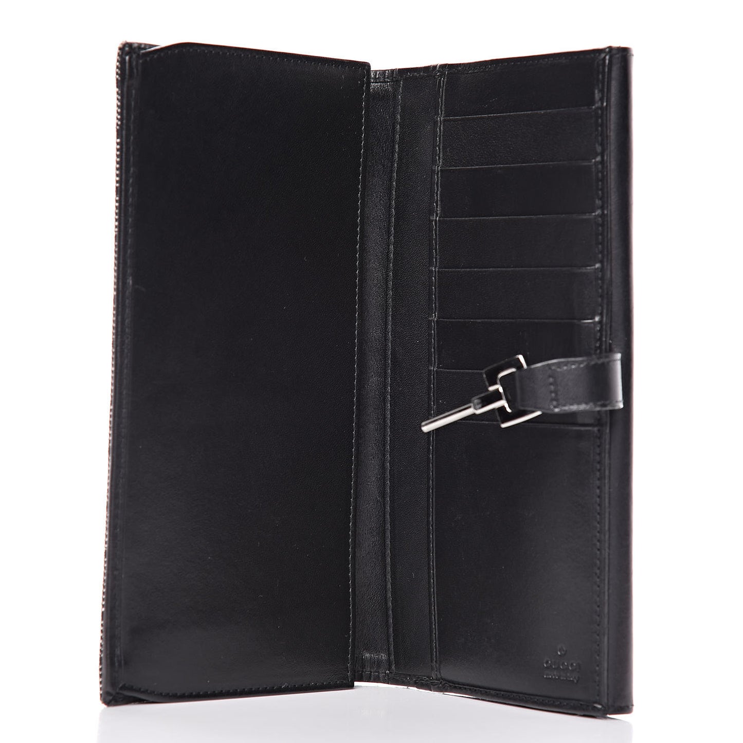 Denim Calfskin Monogram Blake Continental Wallet Black