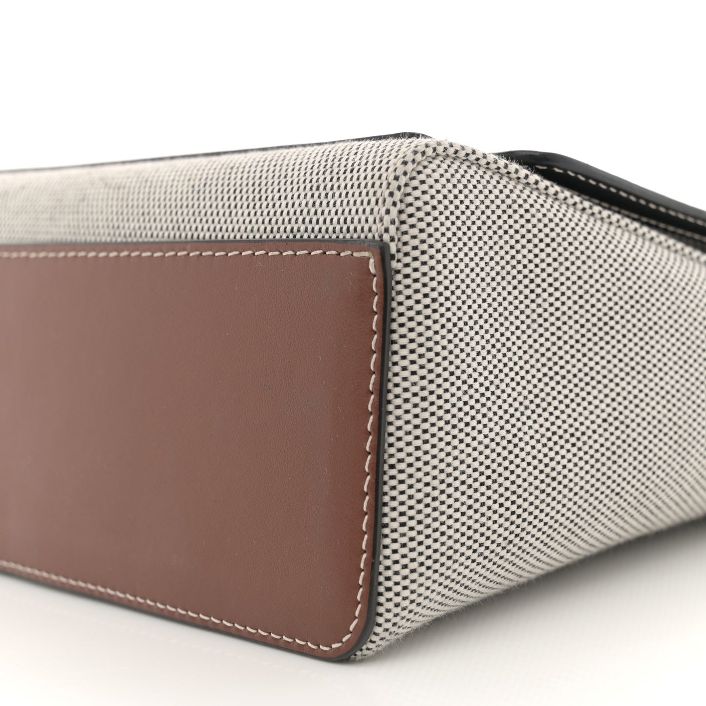 Canvas Horseferry Print Note Crossbody Bag Grey Black