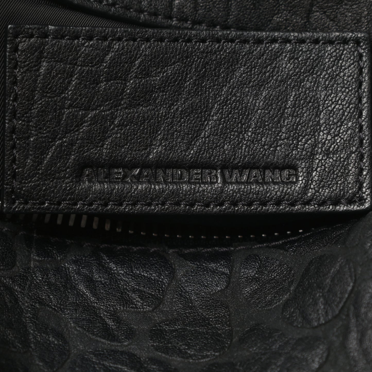 Pebbled Lambskin Black Nickel Hardware