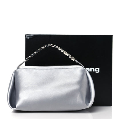 Alexander Wang Satin Crystal Logo Micro Marquess Bag Alloy 10 of 10
