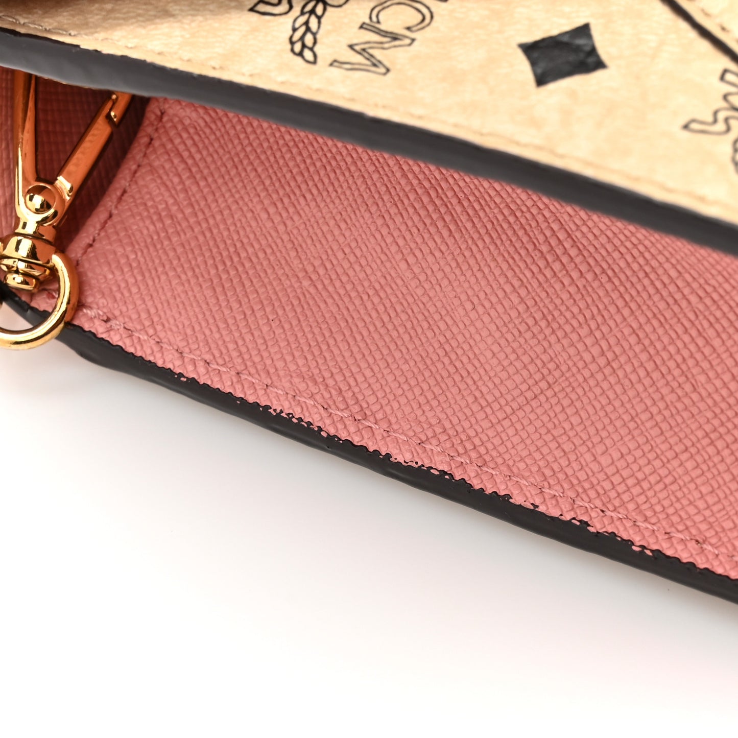 Visetos Tri-Fold Crossbody Beige Soft Pink