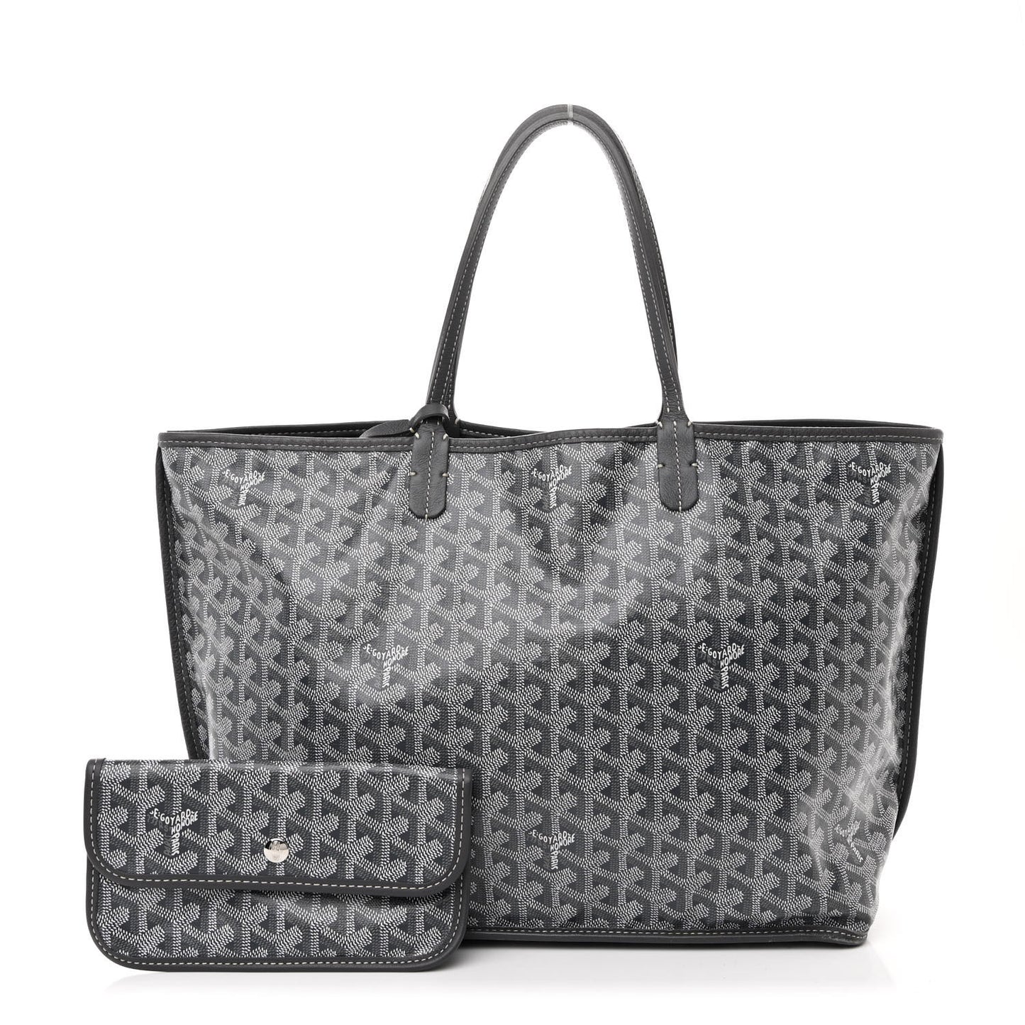 Goyardine Reversible Anjou PM Grey