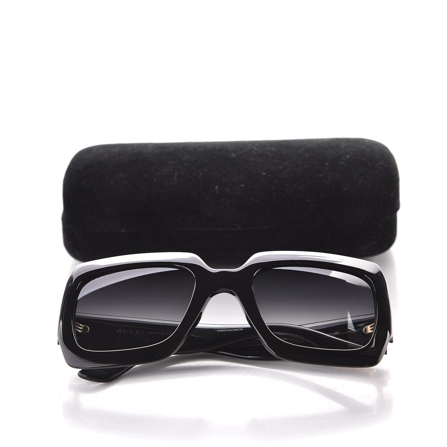 Gucci Acetate Square Frame Sunglasses GG0053S Black 7 of 7