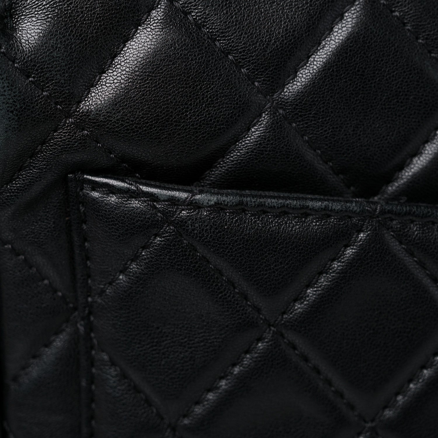 Chanel Lambskin Quilted Messenger Bag Black 18 of 21