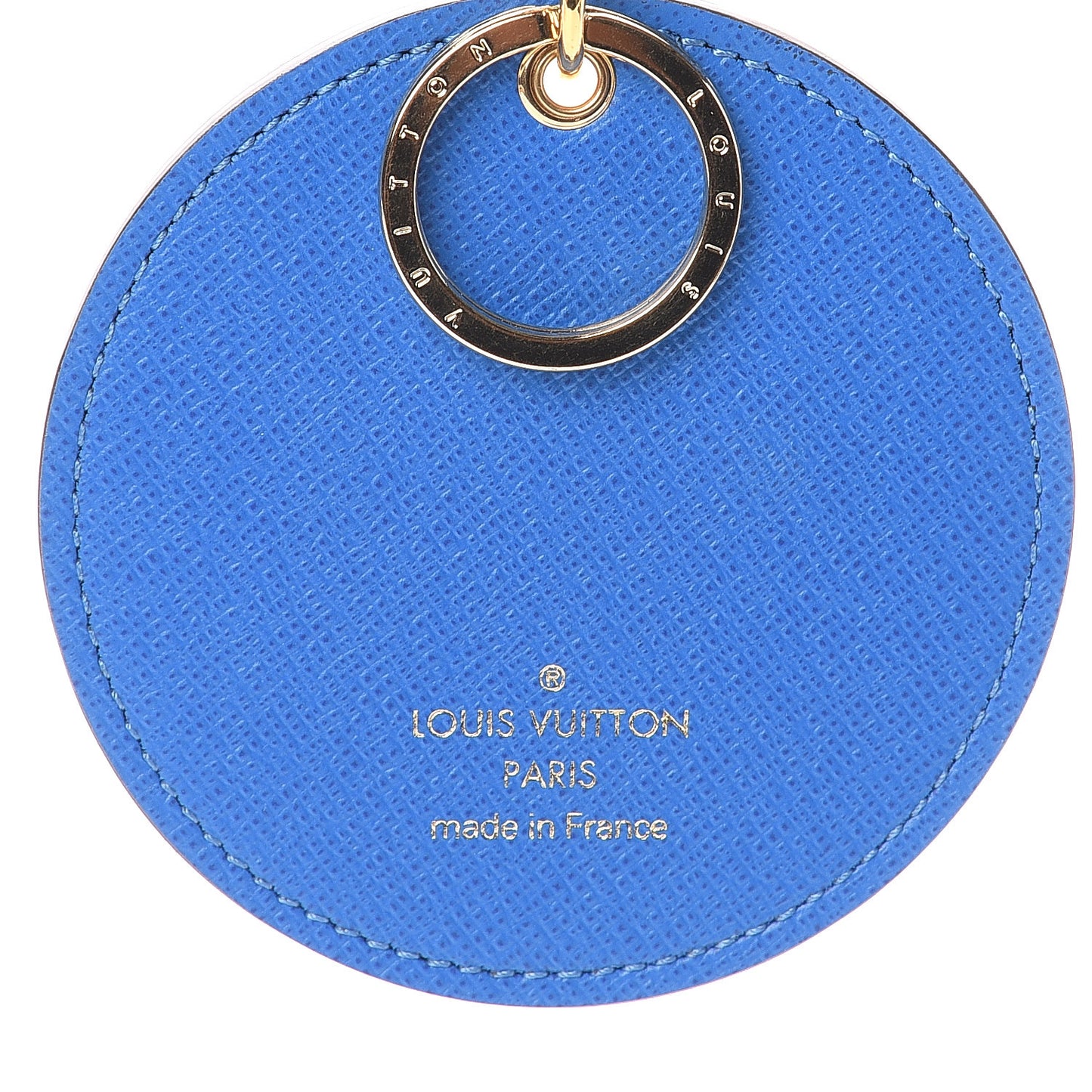 Monogram 2019 Christmas Animation Venice Bag Charm Key Ring Blue