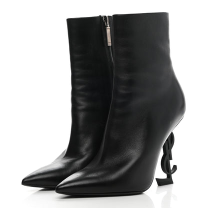 Saint Laurent Calfskin Opyum Ankle Boots 36 Black 3 of 12