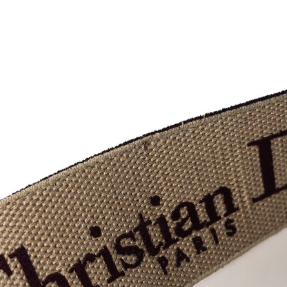 Christian Dior Canvas Embroidered Shoulder Strap Burgundy 6 of 8