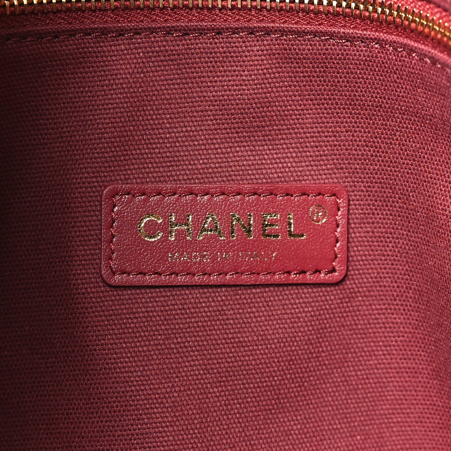 Grained Calfskin Large Shopping Bag Brown