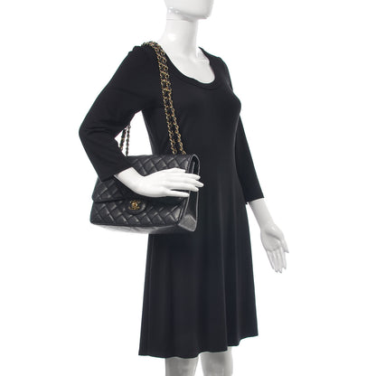 Chanel Caviar Quilted Jumbo Single Flap Black 2 of 9
