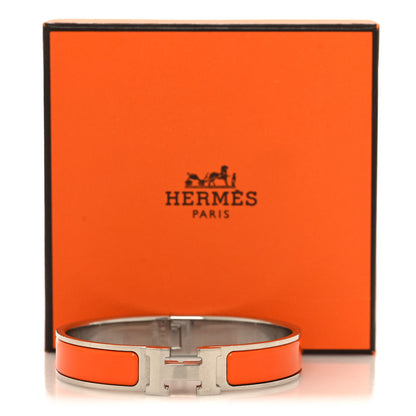 Hermes Enamel Narrow Clic Clac H Bracelet PM Orange 5 of 5
