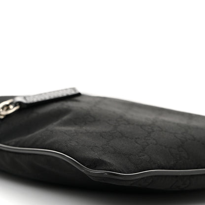 Gucci Nylon Monogram Mini Flat Messenger Bag Black 9 of 10