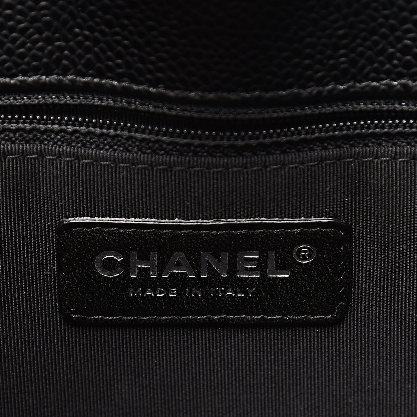 Caviar Quilted Petit Shopping Tote PST Black