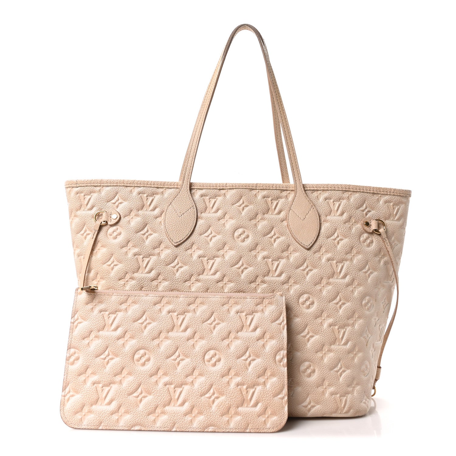 Louis Vuitton Empreinte Monogram Summer Stardust Neverfull MM Beige Clair 3 of 11