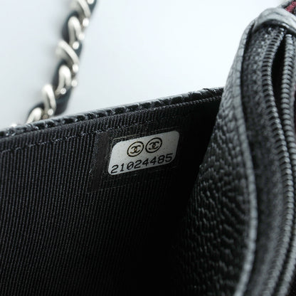 Chanel Caviar Quilted Wallet On Chain WOC Black 8 of 8