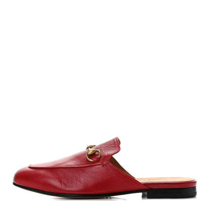 Gucci Malaga Kid Womens Princetown Slippers 34.5 Hibiscus Red 1 of 12