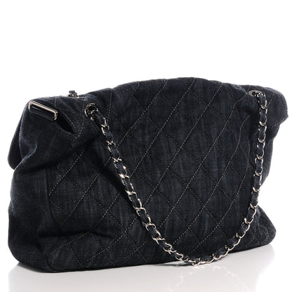 Chanel Denim Stretch Spirit Messenger Blue 3 of 9