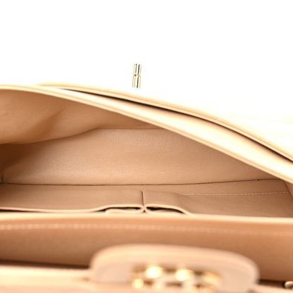 Chanel Caviar Quilted Medium Double Flap Beige 5 of 10