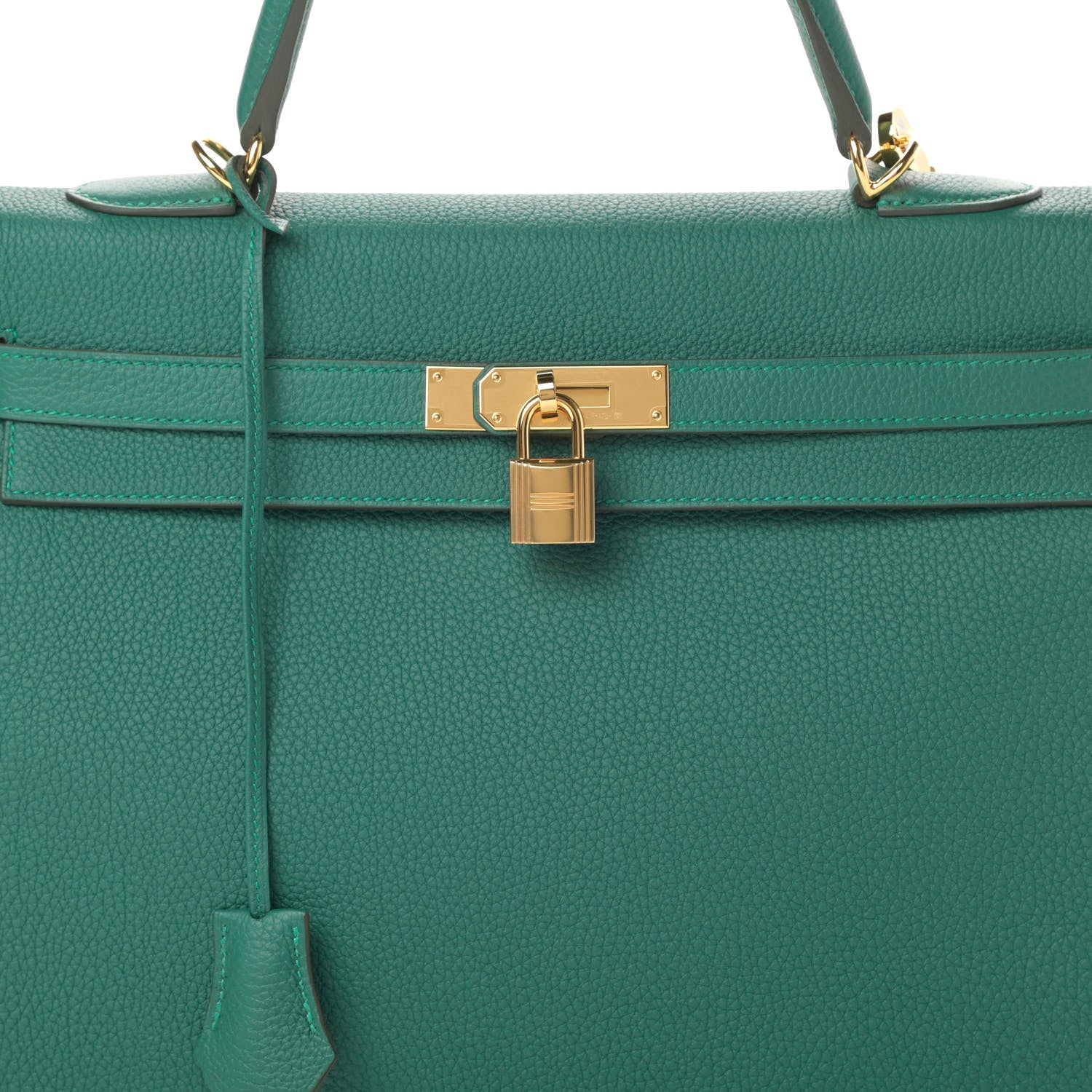 Hermes Togo Kelly Retourne 35 Malachite 8 of 10