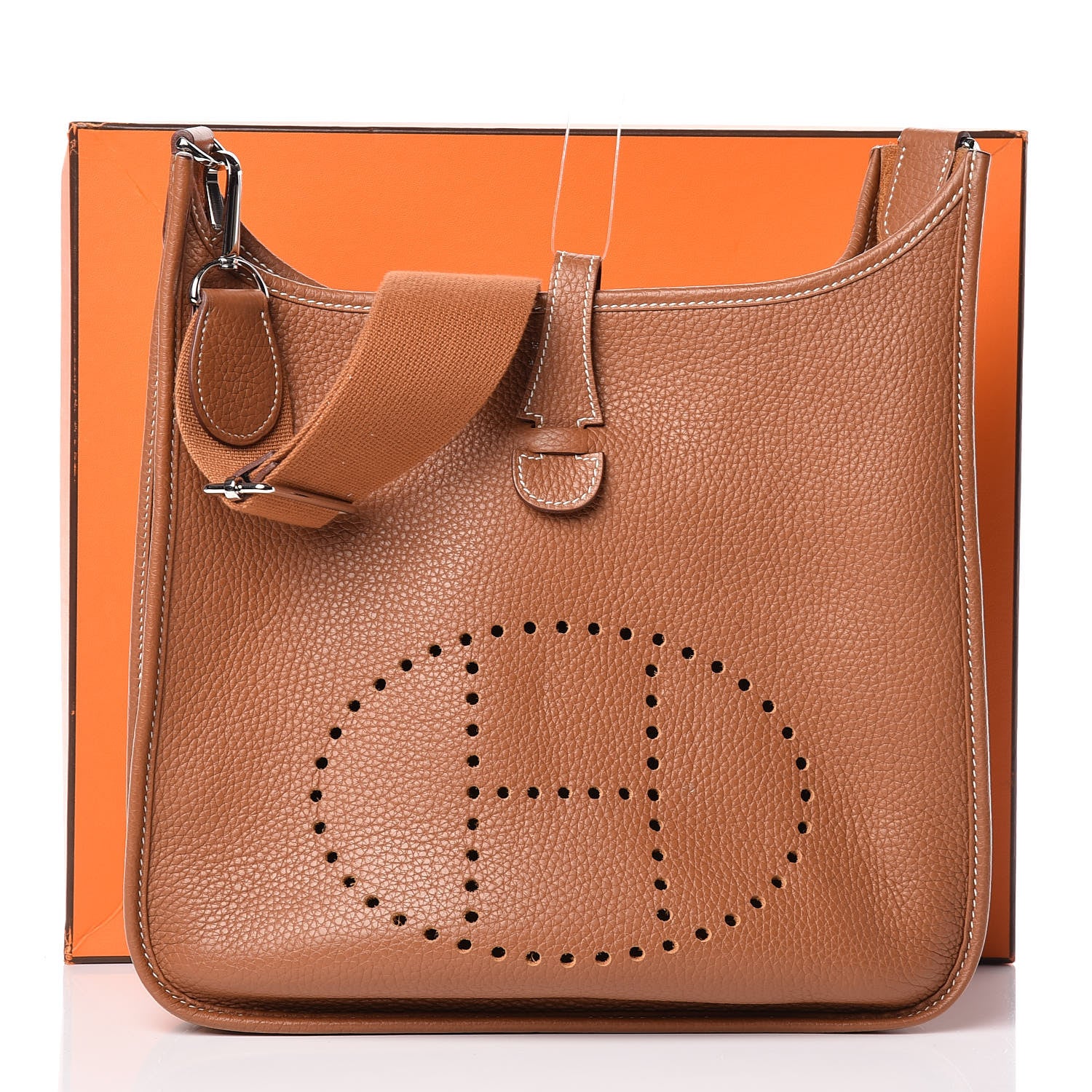Hermes Taurillon Clemence Evelyne III PM Gold 11 of 11
