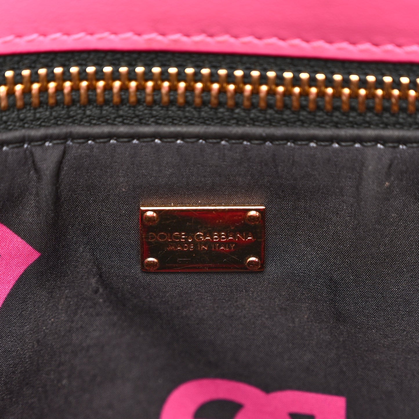 Calfskin DG Logo Shopper Tote Glicine