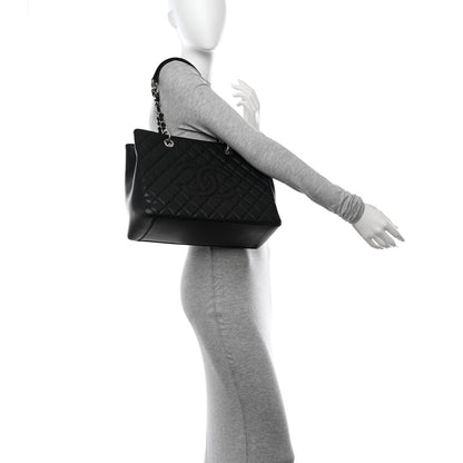 Chanel Caviar Quilted Grand Shopping Tote GST Black 2 of 11