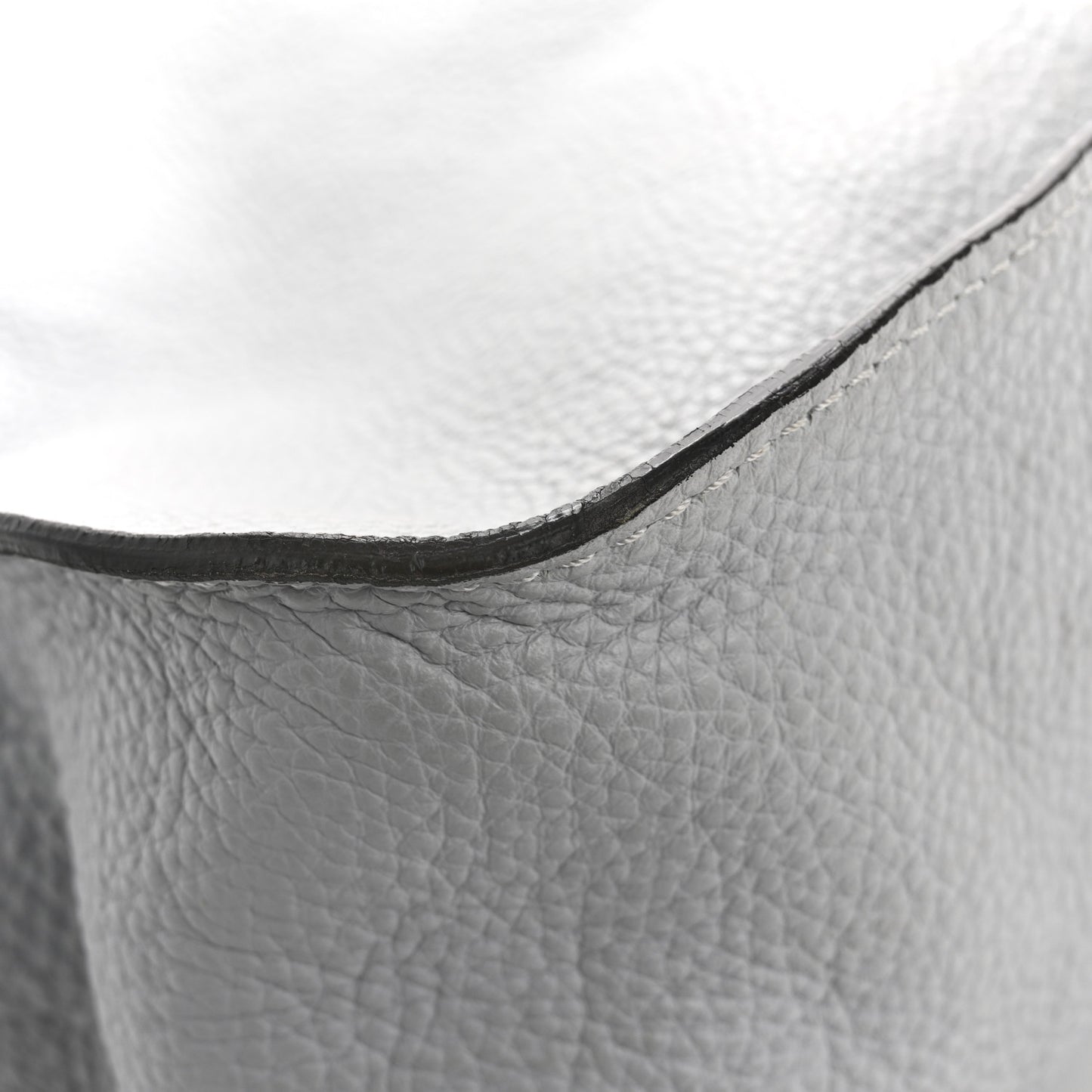 Calfskin Medium Marcie Satchel Light Cloud