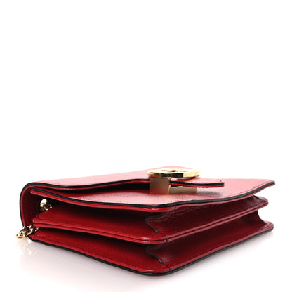 Gucci Dollar Calfskin Small Interlocking G Shoulder Bag Red 4 of 13