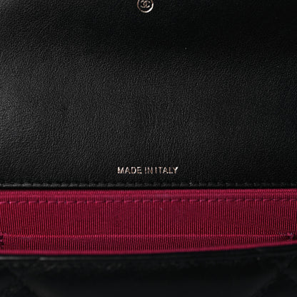 Chanel Lambskin Quilted Chanel 19 Flap Clutch Black 7 of 14